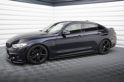 Prahové lišty BMW 4 Gran Coupe M-Pack F36 černý lesklý plast