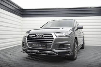 Spojler pod nárazník lipa Audi Q7 Mk2 černý lesklý plast