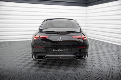 Prodloužení spoileru 3D Mercedes-Benz CLA Coupe C118 černý lesklý plast