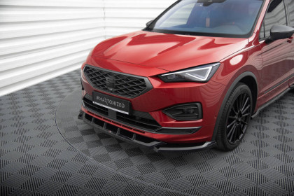 Spojler pod nárazník lipa V.1 Seat Tarraco FR Mk1 černý lesklý plast