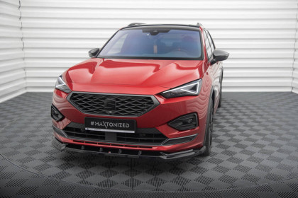 Spojler pod nárazník lipa V.2 Seat Tarraco FR Mk1 černý lesklý plast