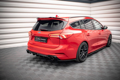 Splittery zadní boční V.7 Ford Focus Estate ST Mk4 černý lesklý plast