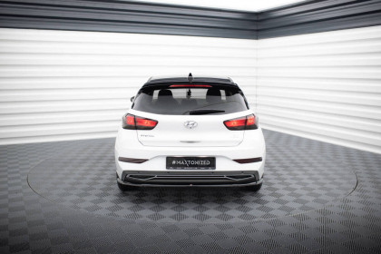 Spoiler zadního nárazniku Hyundai I30 Mk3 Facelift černý lesklý plast