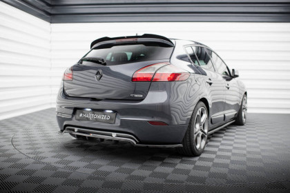 Prodloužení spoileru Renault Megane GT Mk3 Facelift černý lesklý plast