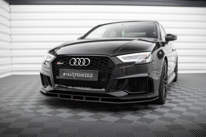 Street pro spojler pod nárazník lipa Audi RS3 Sedan 8V Facelift černo červený