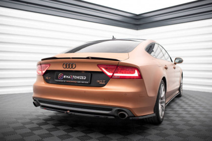 Prodloužení spoileru Audi A7 C7 černý lesklý plast