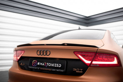 Prodloužení spoileru Audi A7 C7 černý lesklý plast