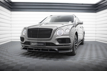 Spojler pod nárazník lipa Bentley Bentayga Mk1 černý leský plast