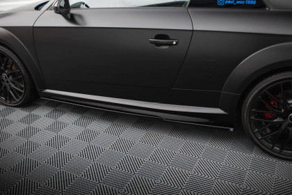 Prahové lišty Audi TT S 8S Facelift černý lesklý plast
