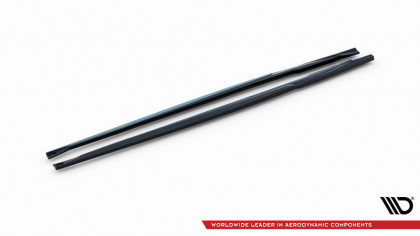 Prahové lišty Audi TT S 8S Facelift černý lesklý plast