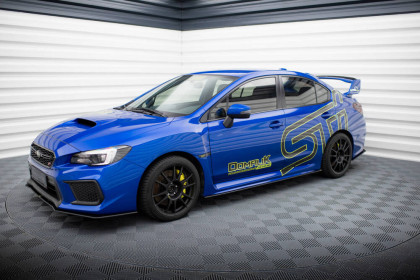 Prahové lišty Street pro Subaru WRX STI Mk1 černo červené