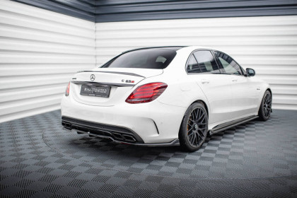 Spoiler zadního nárazniku Mercedes-AMG C63 Sedan / Kombi W205 / S205 černý lesklý plast