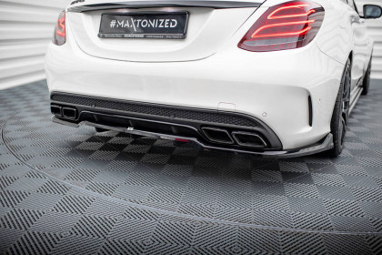 Spoiler zadního nárazniku Mercedes-AMG C63 Sedan / Kombi W205 / S205 černý lesklý plast