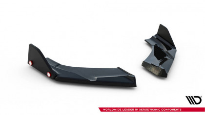 Splittery zadní boční V.4 + Flaps Hyundai I30 N Hatchback Mk3 Facelift černý lesklý plast