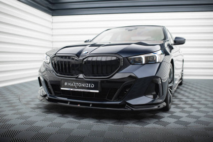 Spojler pod nárazník lipa V.1 BMW 5 M-Pack G60 černý lesklý plast