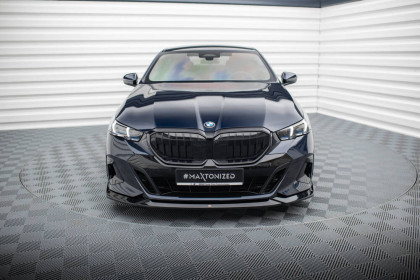 Spojler pod nárazník lipa V.2 BMW 5 M-Pack G60 černý lesklý plast