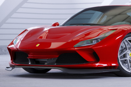 Spoiler pod přední nárazník CSR CUP pro Ferrari F8 Tributo / Spider - carbon look matný