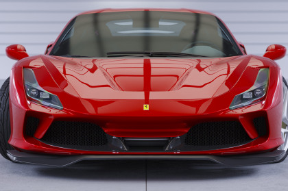 Spoiler pod přední nárazník CSR CUP pro Ferrari F8 Tributo / Spider - carbon look matný