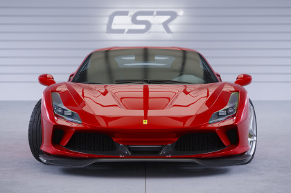 Spoiler pod přední nárazník CSR CUP pro Ferrari F8 Tributo / Spider - carbon look matný