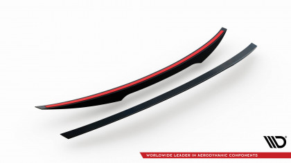 Prodloužení zadního spojleru KIA STINGER GT 17- černý lesklý plast