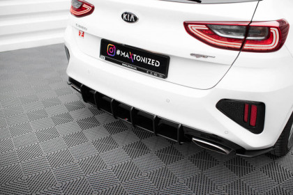 Spoiler zadního nárazníku Street pro Kia Ceed GT Mk3 černo červený