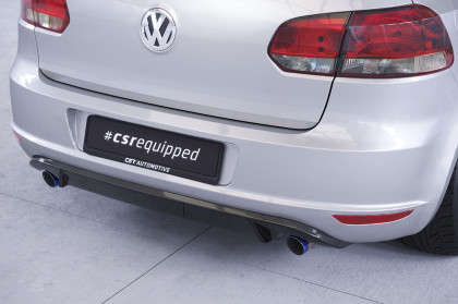 Spoiler pod zadní nárazní, difuzor CSR pro VW Golf 6 - černý matný