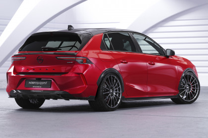 Spoiler pod zadní nárazník, difuzor CSR pro Opel Astra L hatchback - carbon look lesklý