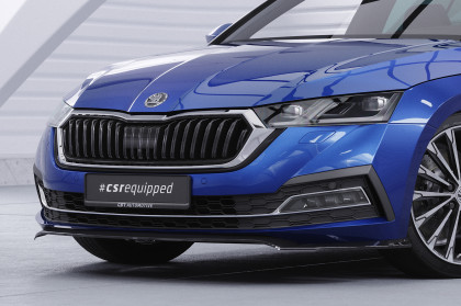 Spoiler pod přední nárazník CSR CUP - Škoda Octavia 4 carbon look lesklý