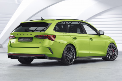 Spoiler pod zadní nárazník, difuzor CSR pro Škoda Octavia 4 RS / RS Plus 2019- carbon look lesklý