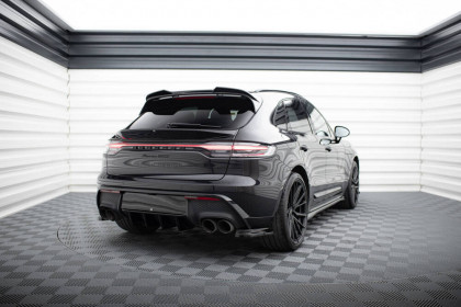 Prodloužení spoileru horní 3D Porsche Macan GTS Mk1 Facelift 2 černý lesklý plast