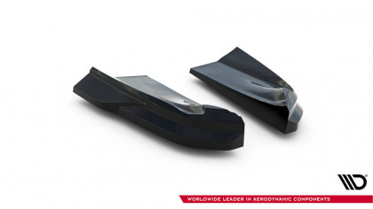 Splittery zadní boční Porsche Macan GTS Mk1 Facelift 2 černý lesklý plast