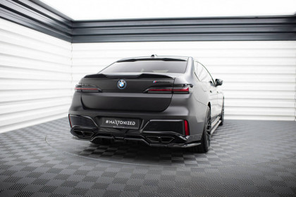 Spoiler zadního nárazniku BMW M760e G70 černý lesklý plast