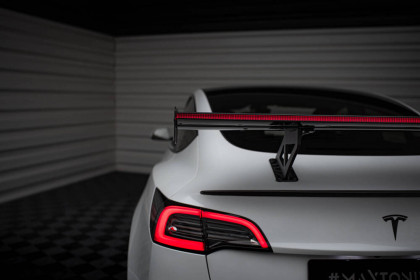 Zadní spoiler křídlo + LED Tesla Model 3 carbon