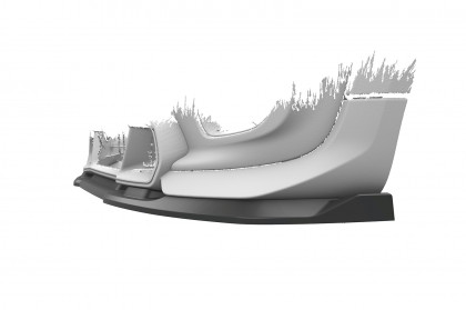 Spoiler pod přední nárazník CSR CUP pro Mini F56 JCW GP 2020- černá struktura