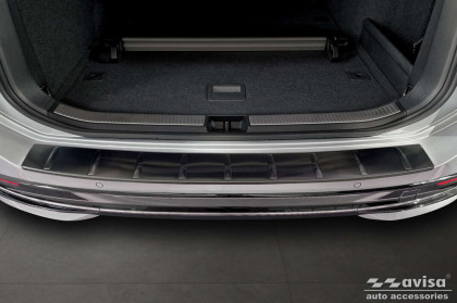 Nerezová ochranná lišta zadního nárazníku Volkswagen Passat B9 Kombi - černá