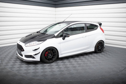 Prahové lišty V.4 Ford Fiesta ST / ST-Line Mk7 černý lesklý plast