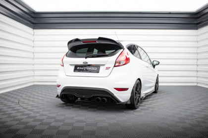 Splittery zadní boční V.3 + flaps Ford Fiesta ST Mk7 Facelift černý lesklý plast