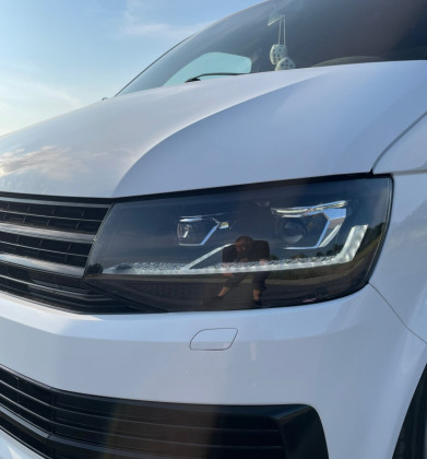 Přední světla Full LED s dynamickým blinkrem, denní svícení, pro VW T6 2015-2019, černá