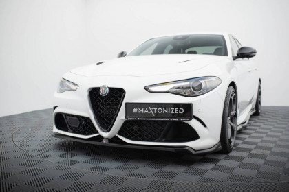 Spojler pod nárazník lipa Alfa Romeo Giulia Quadrifoglio černý lesklý plast