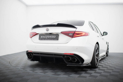 Prodloužení spoileru 3D Alfa Romeo Giulia Quadrifoglio černý lesklý plast