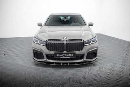 Spojler pod nárazník lipa V.5 BMW 7 G11 M-Pack Facelift černý lesklý plast