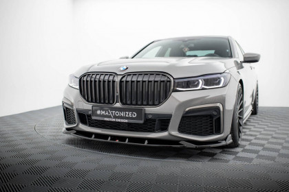 Spojler pod nárazník lipa V.5 BMW 7 G11 M-Pack Facelift černý lesklý plast