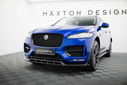 Spojler pod nárazník lipa Jaguar F-Pace R-Sport Mk1 černý lesklý plast