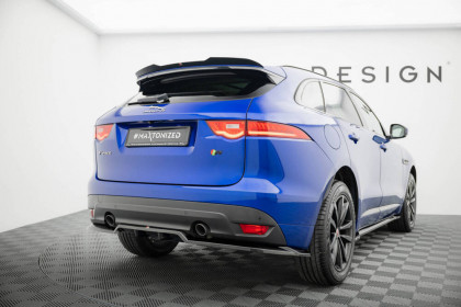 Spoiler zadního nárazniku Jaguar F-Pace R-Sport Mk1 černý lesklý plast