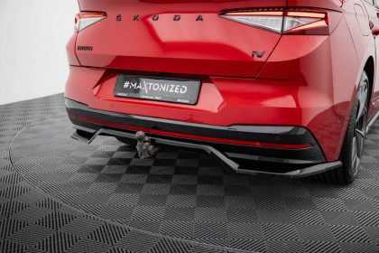 Spoiler zadního nárazniku Škoda Enyaq Coupe iV RS černý lesklý plast