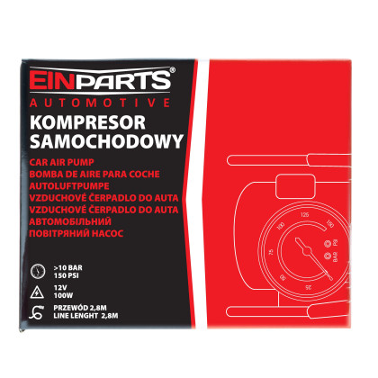 EPAP02 KOMPRESOR S KOLEM 1 METALOVÝM TLOUKEM 100W 150PSI/10BAR