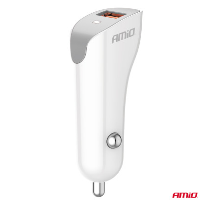 Nabíječka do auta USB-A 2.1A 12/24V AMiO-03873