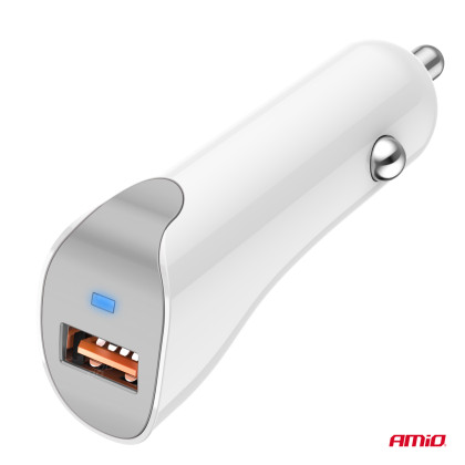 Nabíječka do auta USB-A 2.1A 12/24V AMiO-03873