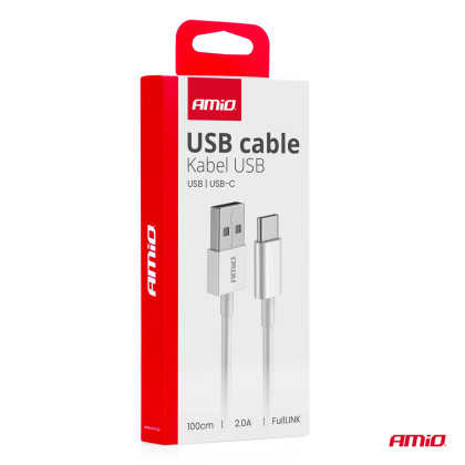 Kabel USB na USB-C 2A 100cm FullLINK AMIO-03893