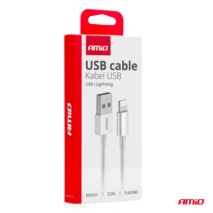 Kabel USB na Lightning 2A 100cm FullLINK AMIO-03895